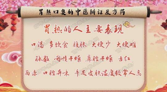 胃热口臭的症状