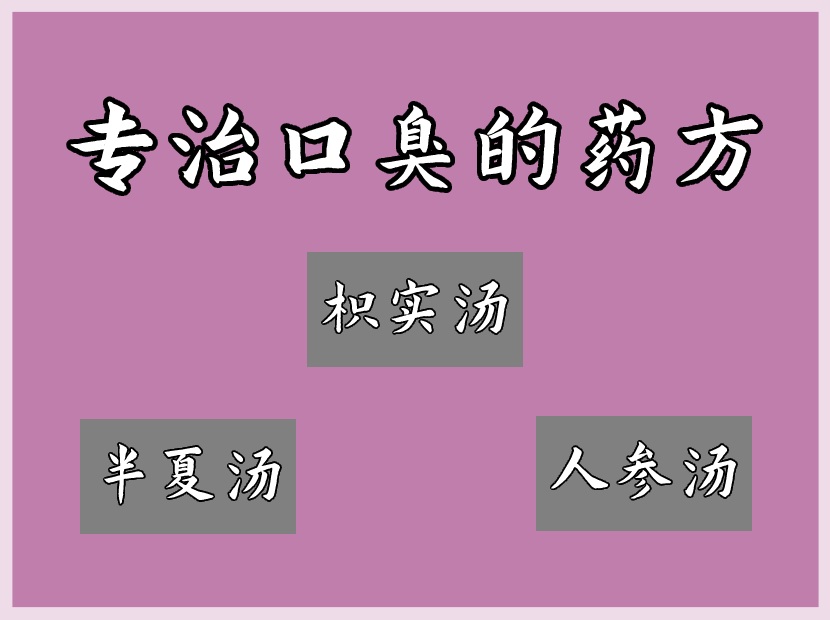 口臭中药方