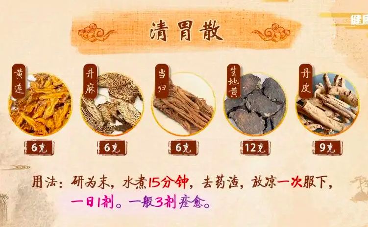 清胃散配方