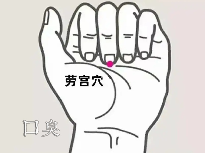 劳宫穴位置图